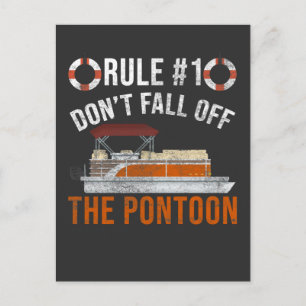 Cartão Postal Barcos Pontoon Regras Piadas Engraçadas