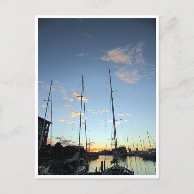 Cartão Postal barcos portuários (Frente)