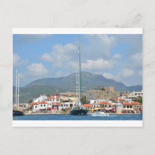 Cartão Postal Barcos Turísticos Na Turquia