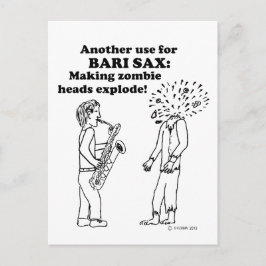 Cartão Postal Bari Sax faz Zombies explodirem