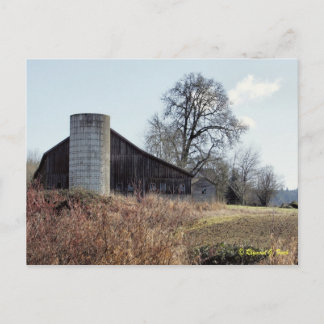 Cartão Postal Barn e Silo - Cartão-postal