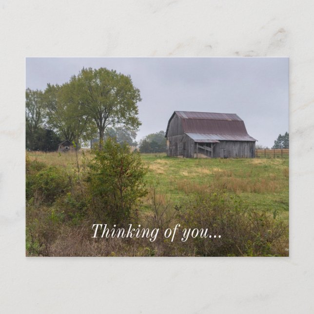 Cartão Postal Barn On A Hill (Frente)