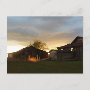 Cartão Postal Barns no Sol da Tarde