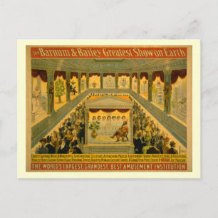 Cartão Postal Barnum & Bailey Circus Poster