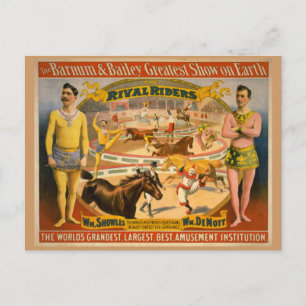 Cartão Postal Barnum & Bailey Circus Poster