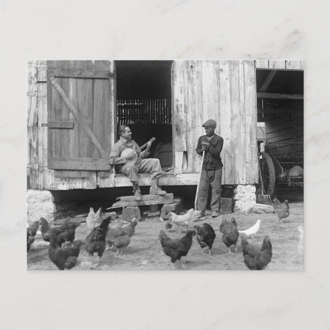 Cartão Postal Barnyard Banjo Player, 1927 (Frente)