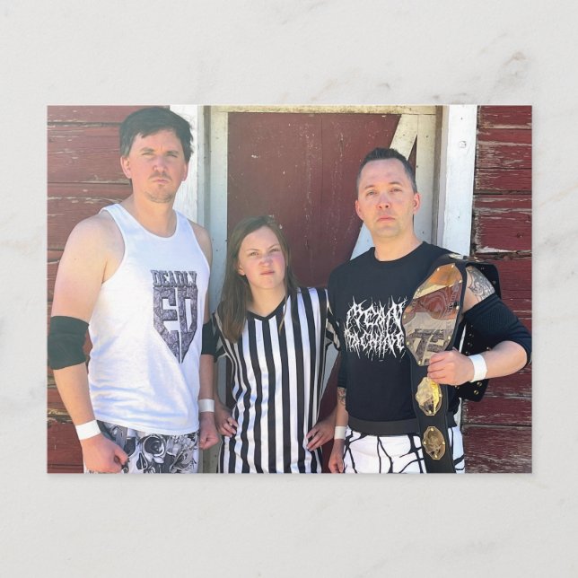 Cartão Postal Barnyard Brawl - Ed Mortal vs Máquina Média (Frente)