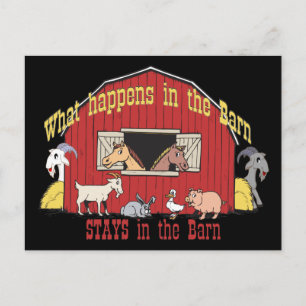 Cartão Postal Barnyard Goat