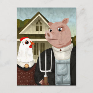 Cartão Postal Barnyard Gothic