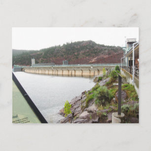 Cartão Postal Barragem Flaming Gorge no Rio Verde, NE Utah