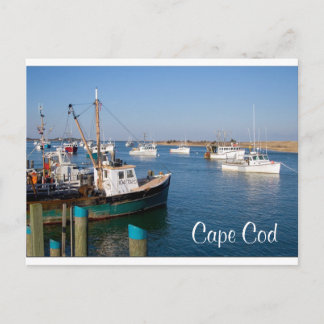 Cartão Postal Barragens em Massa de Cape Cod Chatham em Bay Post