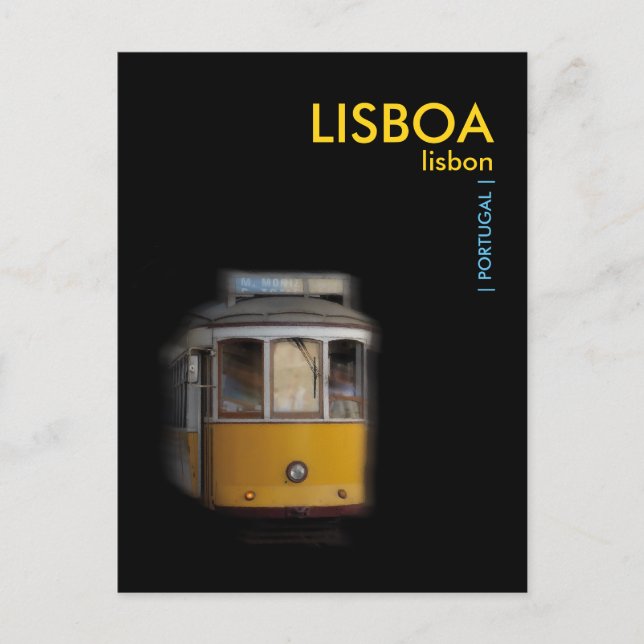Cartão Postal Barramento Amarelo de Lisboa - LISBOA (Frente)