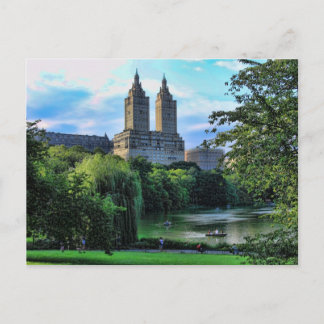 Cartão Postal Barreiras no lago Central Park, San Remo
