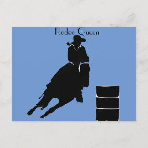 Cartão Postal Barrel Racer