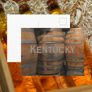 Cartão Postal Barris de Madeira de Bourbon de Kentucky Fotográfi