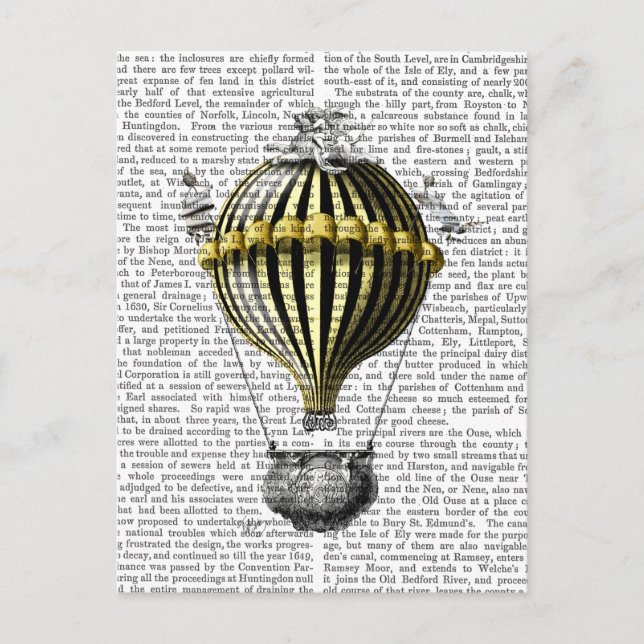 Cartão Postal Barroco Fantasy Balão 3 (Frente)
