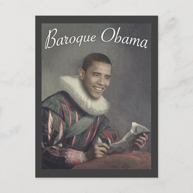 Cartão Postal Barroco Obama (Frente)