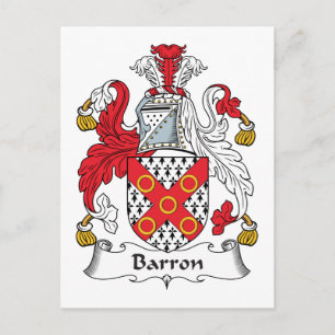 Cartão Postal Barron Family Crest