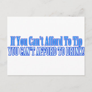 Cartão Postal Bartender Say
