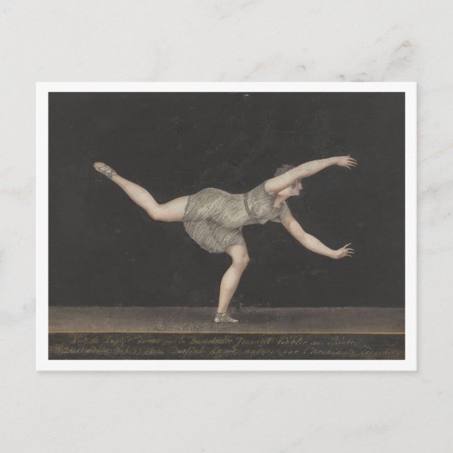 Cartão Postal Bartholomeus Ziesenis, Dançarina (Frente)