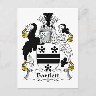 Cartão Postal Bartlett Family Crest