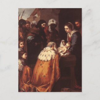 Cartão Postal Bartolome Murillo - A Adoração dos Magos