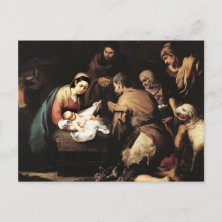 Cartão Postal Bartolome Murillo - A Adoração dos Shepards