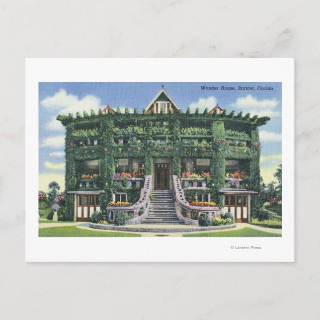 Cartão Postal Bartow, Flórida - Visão frontal da Maravilha (Frente)
