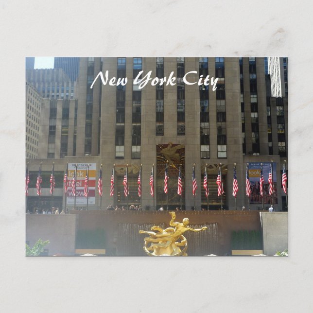 Cartão Postal base de rockefeller (Frente)