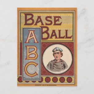 Cartão Postal Baseball ABCs