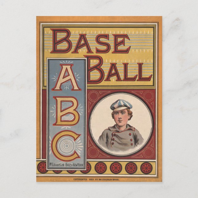 Cartão Postal Baseball ABCs (Frente)