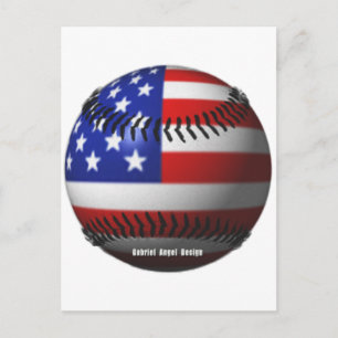 Cartão Postal Baseball Americano