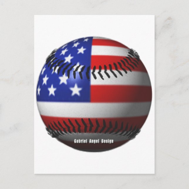 Cartão Postal Baseball Americano (Frente)