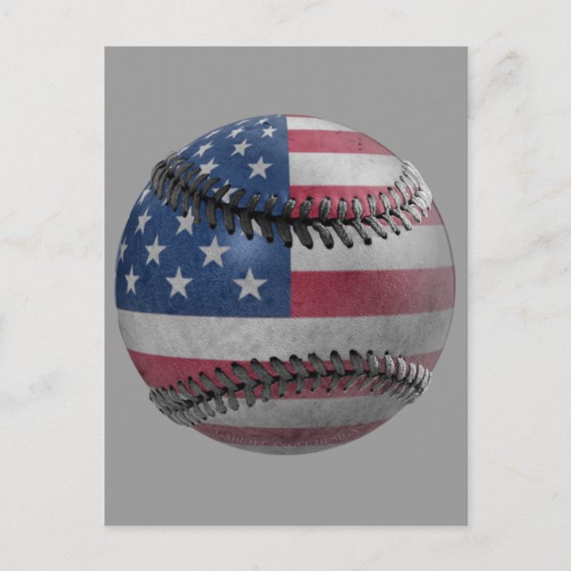 Cartão Postal Baseball Americano (Frente)