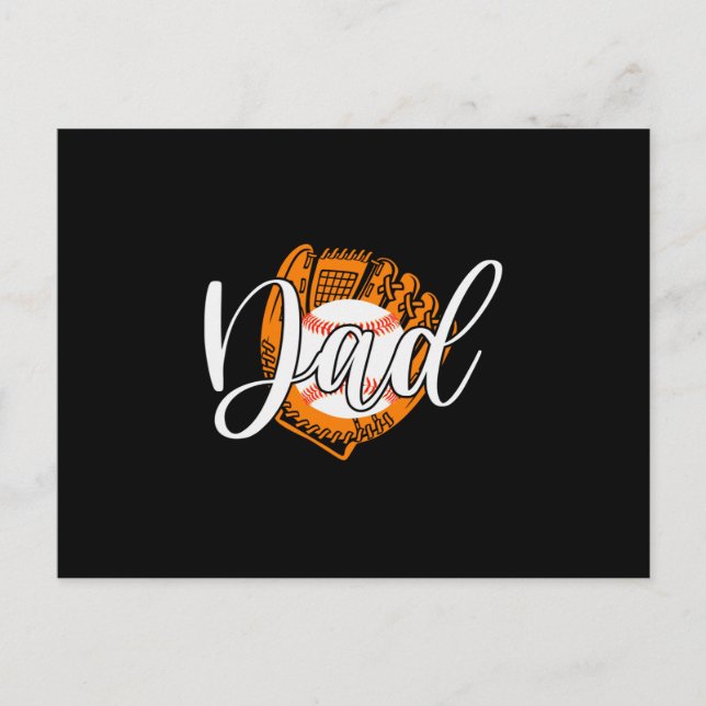 Cartão Postal Baseball Dad (Frente)
