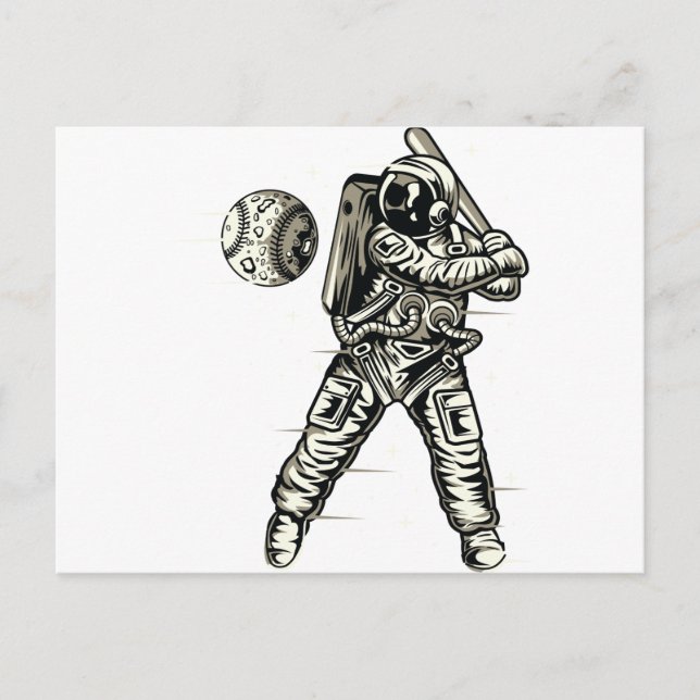 Cartão Postal Baseball espacial (Frente)