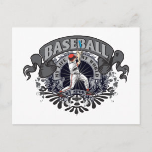 Cartão Postal Baseball My Sport