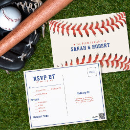Cartão Postal Baseball Softball O Casamento de Captura Perfeito 