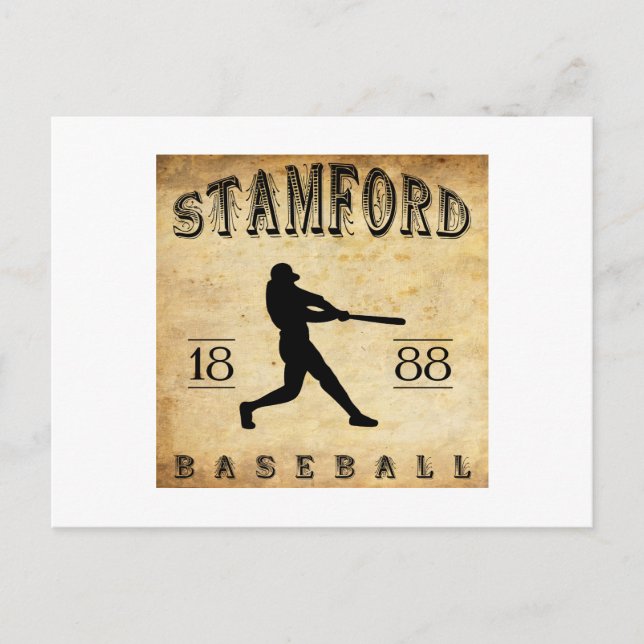 Cartão Postal Basebol Stamford Connecticut 1888 (Frente)