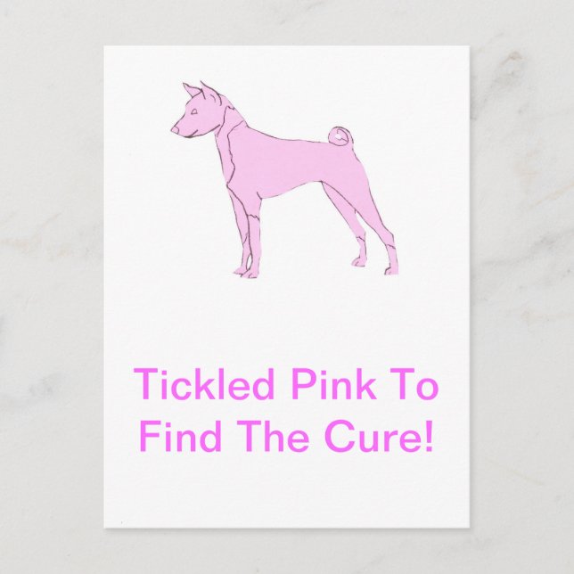 Cartão Postal Basenji (Frente)