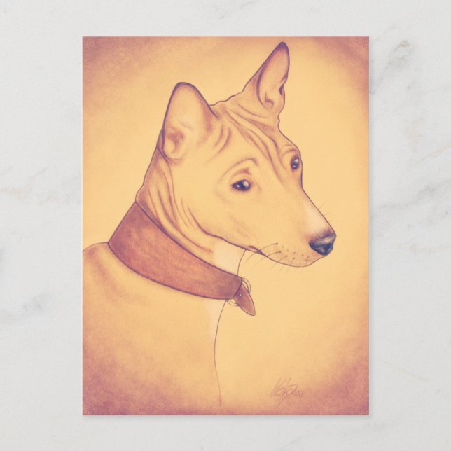 Cartão postal Basenji (Frente)