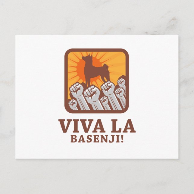 Cartão Postal Basenji (Frente)