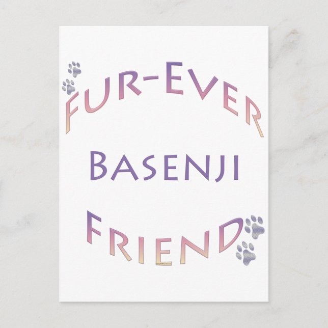 Cartão Postal Basenji Fuere (Frente)