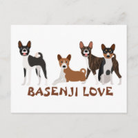 Basenji Love Dog Brele Brindle Red White Tan