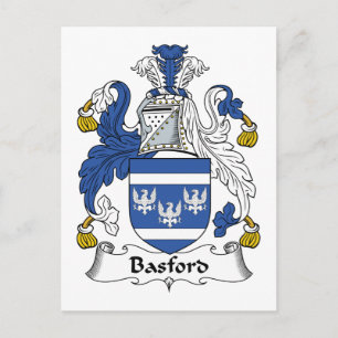 Cartão Postal Basford Family Crest