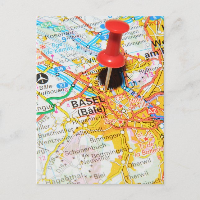 Cartão Postal Basileia, Suiça (Frente)