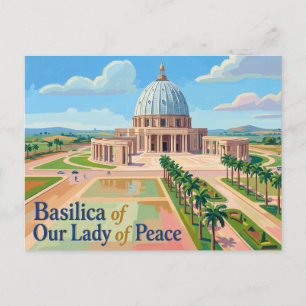 Cartão Postal Basílica de Nossa Senhora da Paz Costa do Marfim
