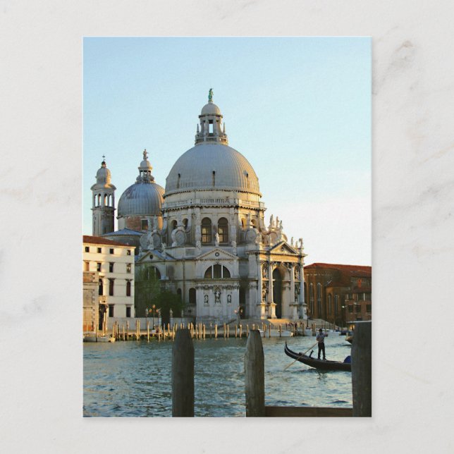 Cartão Postal Basilica de Papais noeis Maria della Salute (Frente)