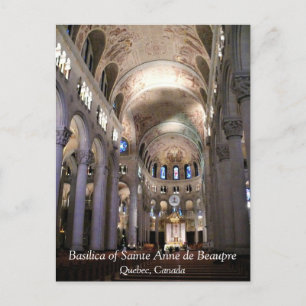 Cartão Postal Basilica de Sainte Anne de Beaupre, Quebec, Canad