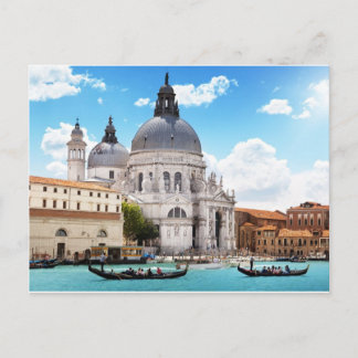 Cartão Postal Basílica de Santa Maria em Veneza, Italia